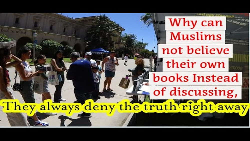 Why can Muslims not believe their own books? Instead of discussing it, they always deny the truth right away/BALBOA PARK